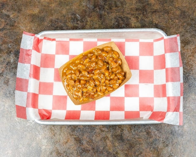 Slow Smoked Baked Beans.